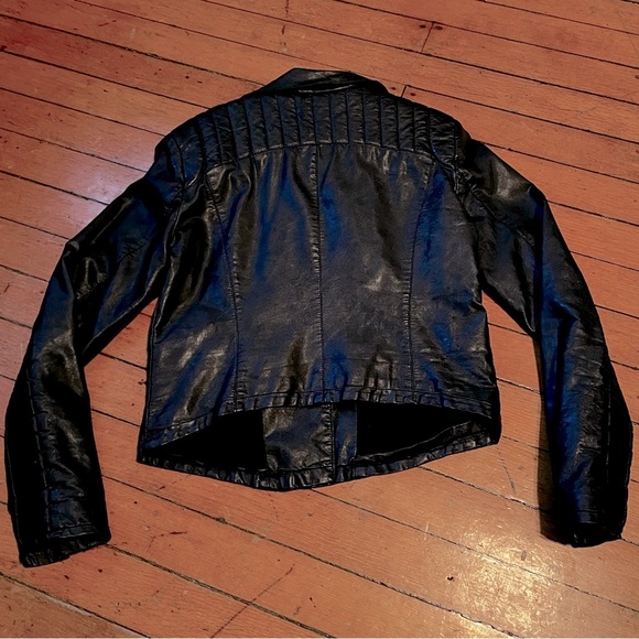 Faux Leather Moto Jacket (M) - Picture 2 of 8